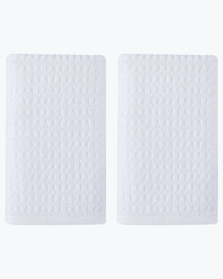 New Tommy Bahama Northern Pacific 2-Piece Hand Towel Set Coconut