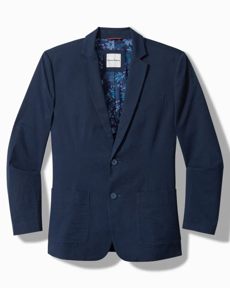 Online Tommy Bahama Nova Wave Stretch-Seersucker Blazer Maritime