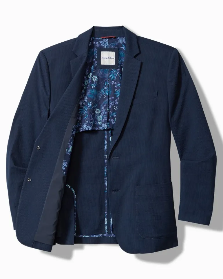 Online Tommy Bahama Nova Wave Stretch-Seersucker Blazer Maritime