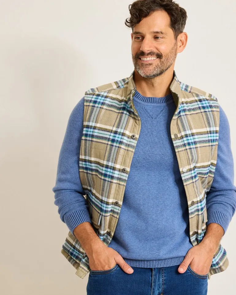 Best Sale Tommy Bahama Oak Harbor Reversible Vest Tea Leaf