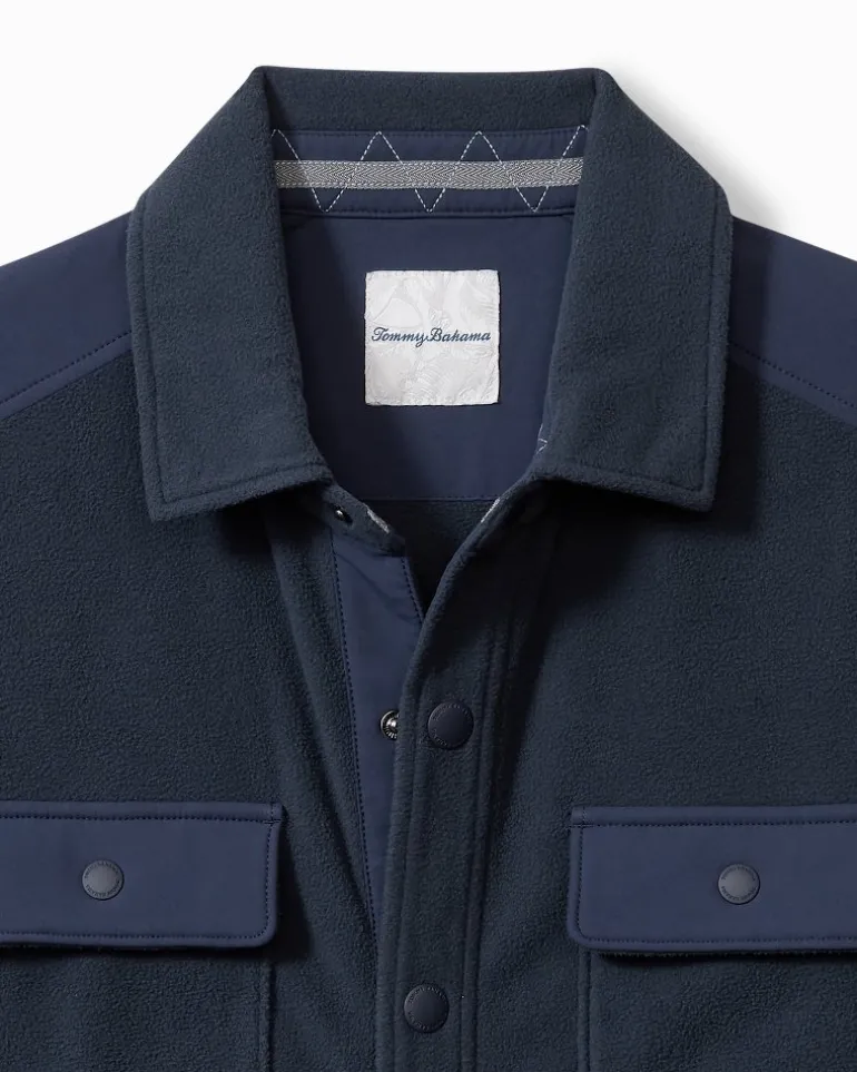 Flash Sale Tommy Bahama Oasis Drive CPO Shirt Jacket Dark Sapphire