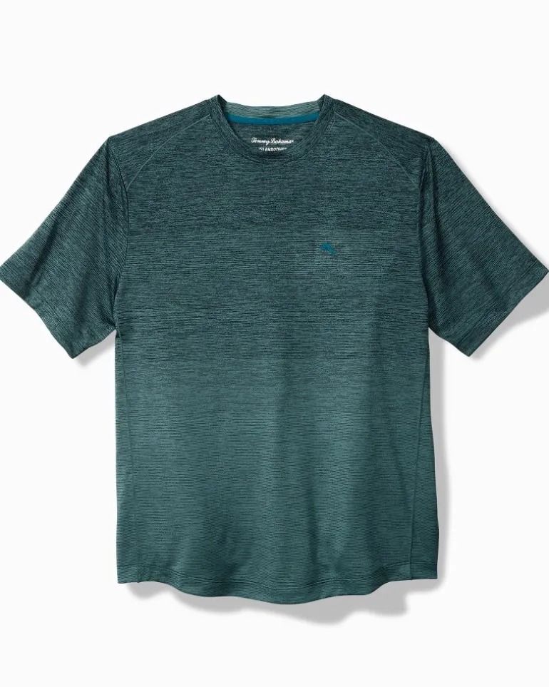 Store Tommy Bahama Oasis Fade IslandZone® Crewneck T-Shirt Dark Channel Blue