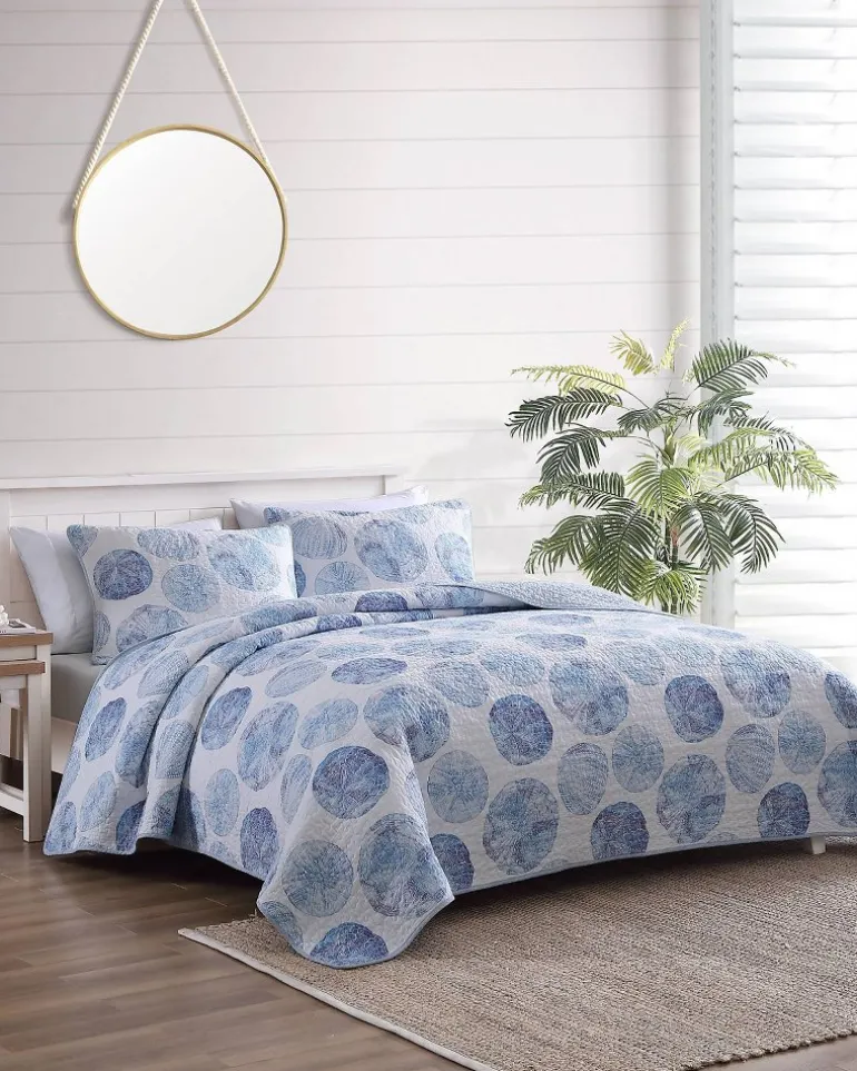 Cheap Tommy Bahama Ocean Isle 2-Piece Twin Quilt Set Blue