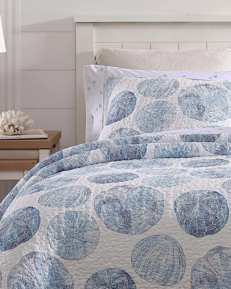 Cheap Tommy Bahama Ocean Isle 2-Piece Twin Quilt Set Blue