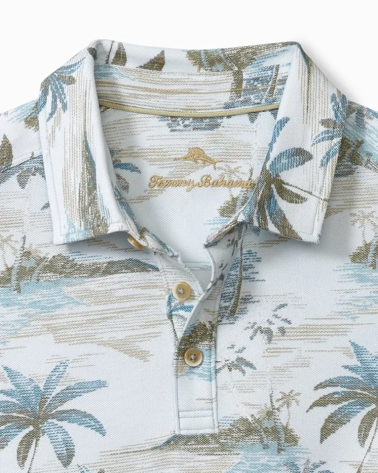 Flash Sale Tommy Bahama Oceanic Oasis IslandZone® Polo Sterling Blue