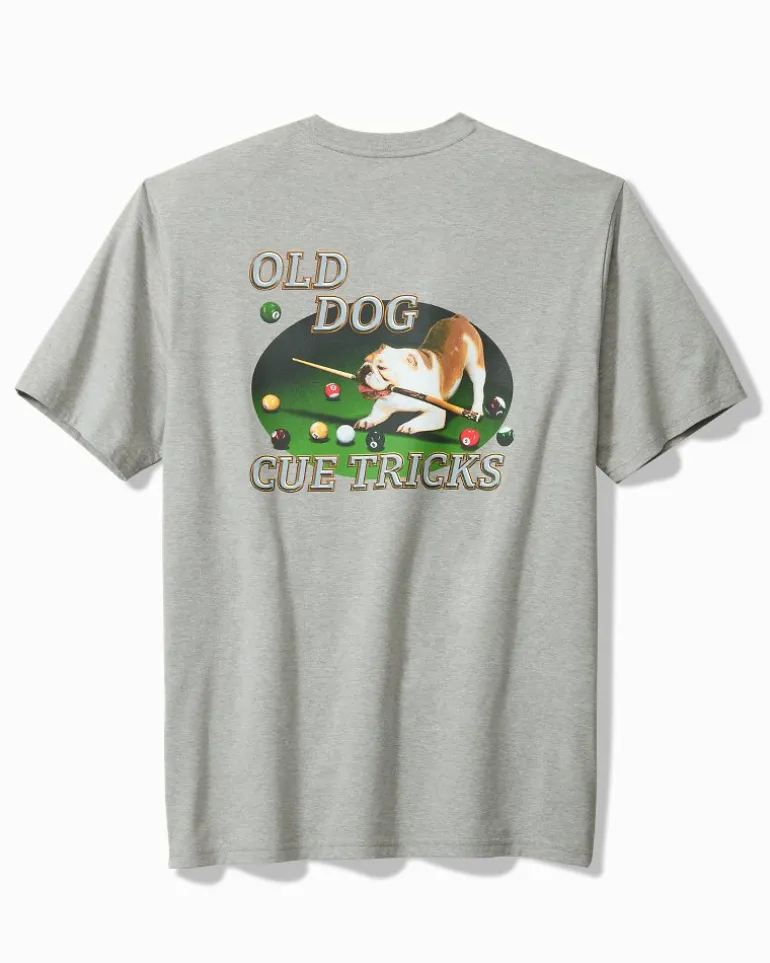 Online Tommy Bahama Old Dogs, Cue Tricks Graphic Pocket T-Shirt Grey Heather