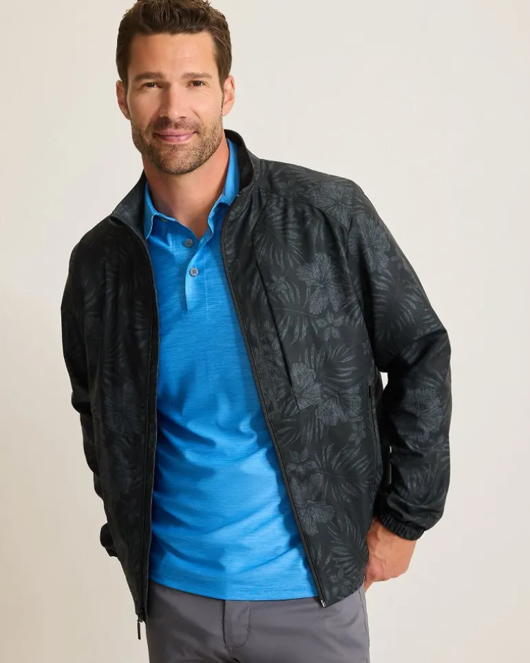 Shop Tommy Bahama On Par Hibiscus Drive Jacket Black