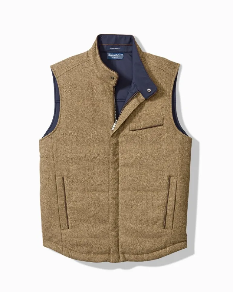 Cheap Tommy Bahama Pacific Grove Reversible Vest British Bourbon