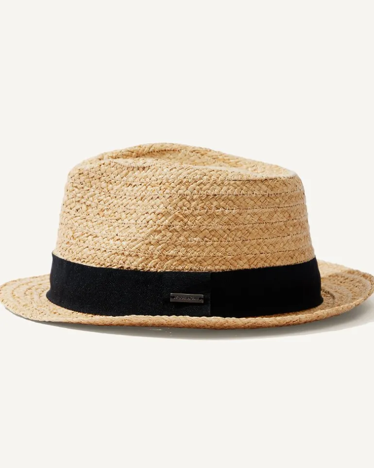 Cheap Tommy Bahama Palm Springs Fedora Hat Natural