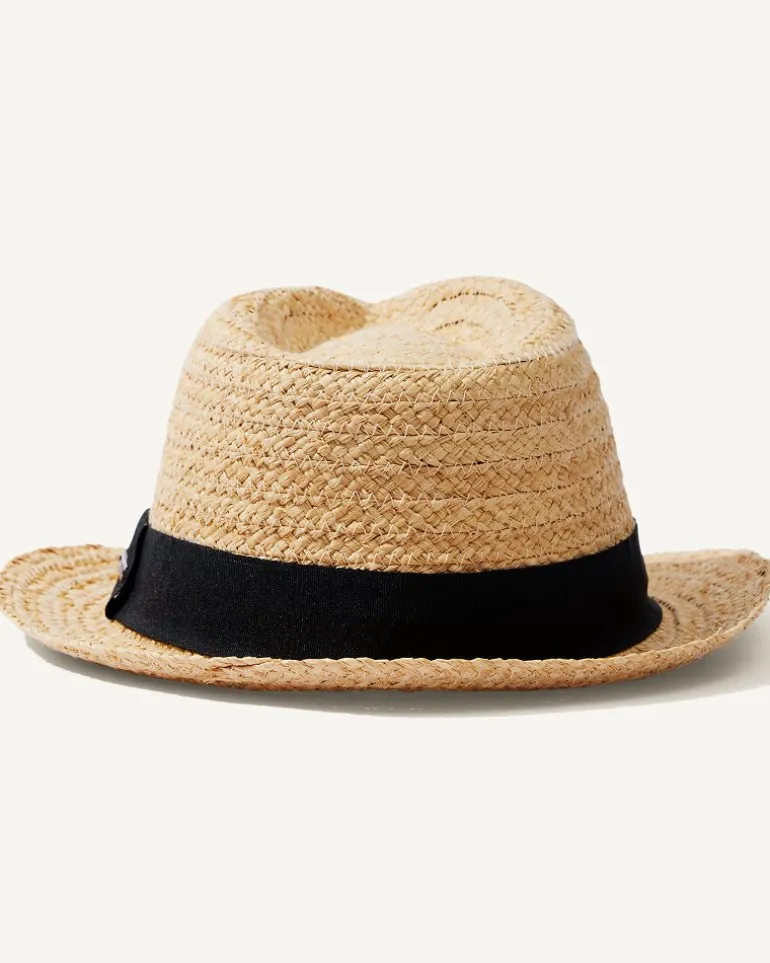 Cheap Tommy Bahama Palm Springs Fedora Hat Natural