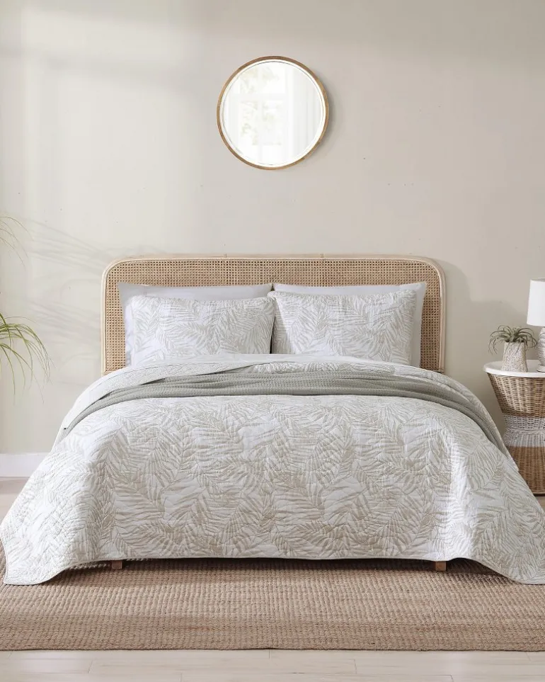 Clearance Tommy Bahama Palmday 3-Piece Full/Queen Quilt Set Brown