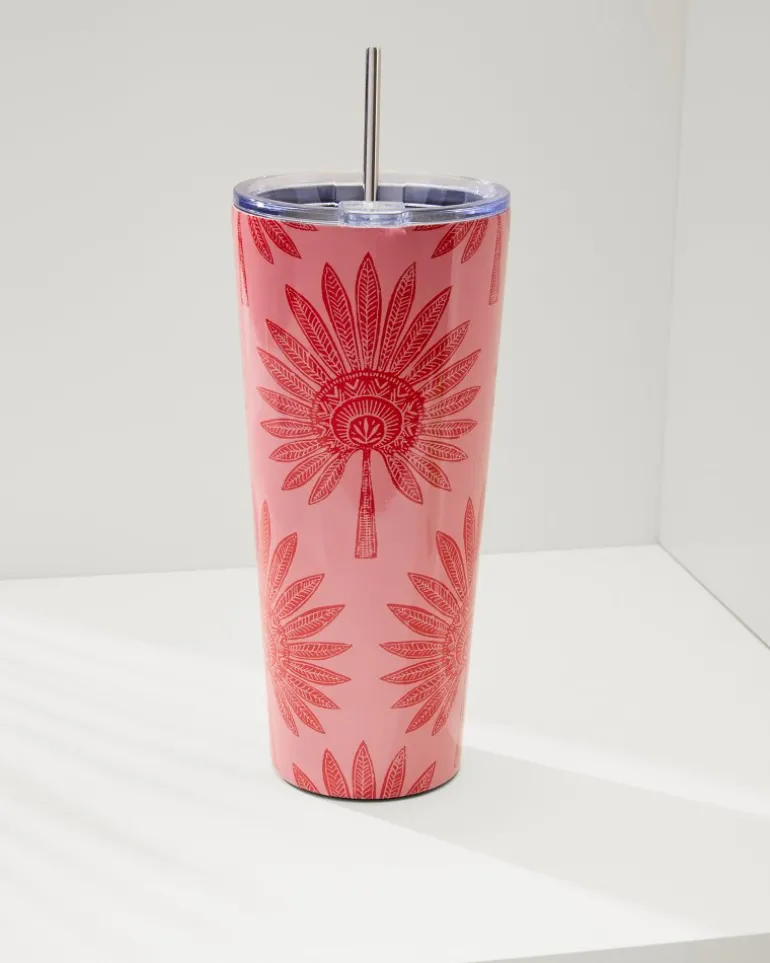 Sale Tommy Bahama Palmetto Frond 30-oz. Tumbler Red