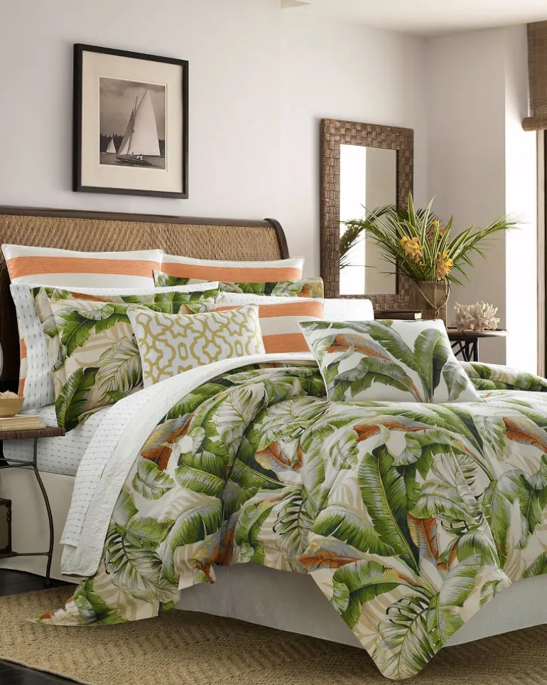 Clearance Tommy Bahama Palmiers California King Comforter Set Green