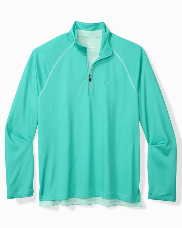 Sale Tommy Bahama Paradise Isle IslandZone® Half-Zip Sweatshirt Blue Freeze