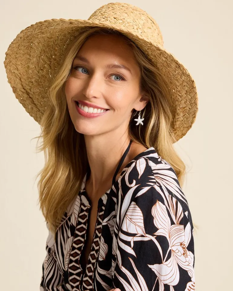 Best Sale Tommy Bahama Pearl Raffia Sun Hat Natural