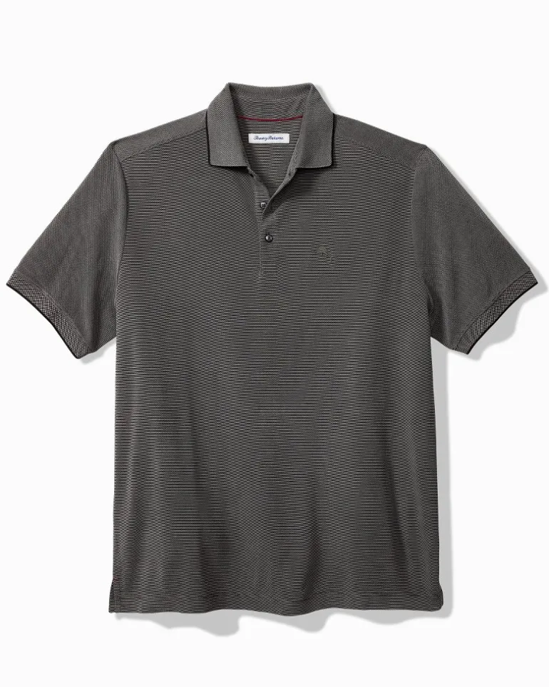 New Tommy Bahama Pebble Shore Polo Coal