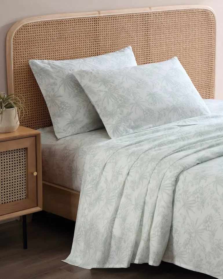 Hot Tommy Bahama Pen and Ink 4-Piece King Sheet Set Spring Green