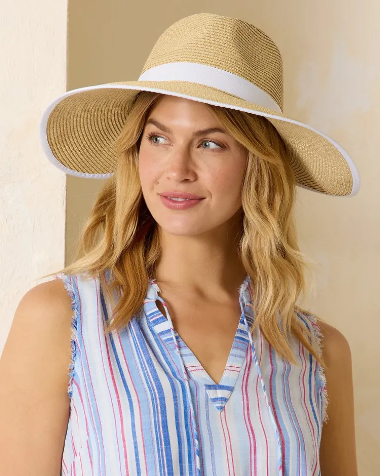Online Tommy Bahama Pinched-Crown Face Saver Hat Natural/White