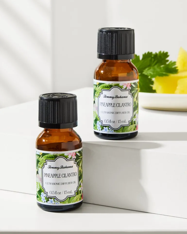 Sale Tommy Bahama Ceramic Pineapple Diffuser Oil Refill Set Pineapple Cilantro