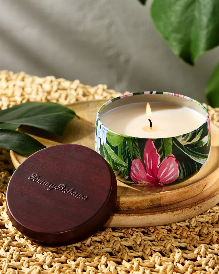 Hot Tommy Bahama Travel Candle Tin Pineapple Cilantro