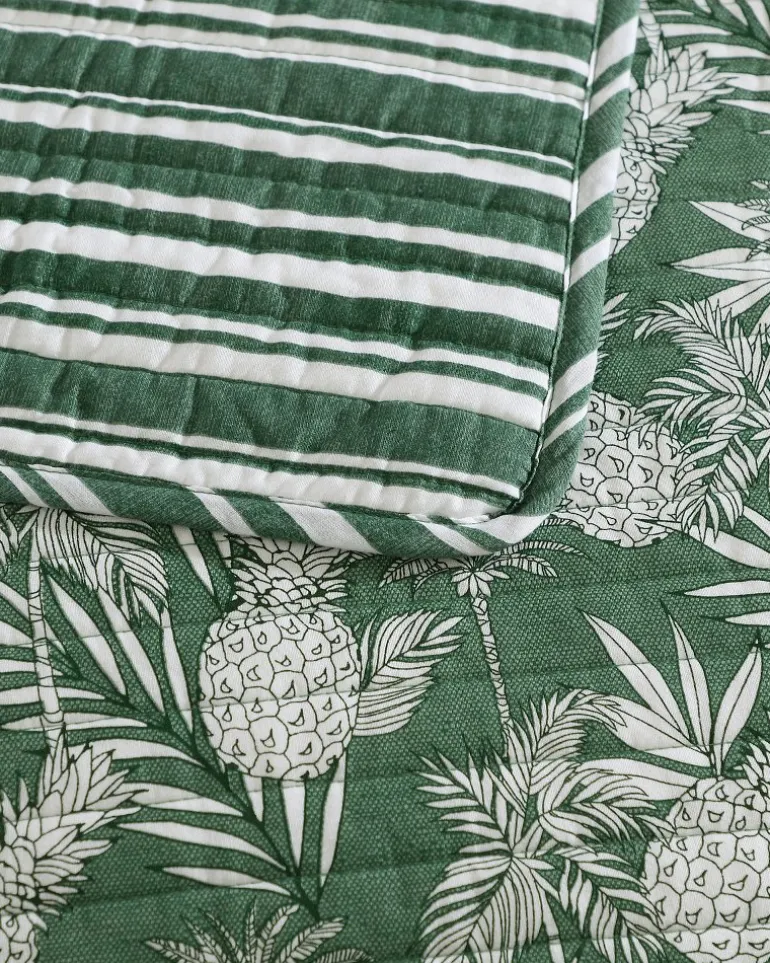 Clearance Tommy Bahama Pineapple Venture 2-Piece Twin Quilt Set Green