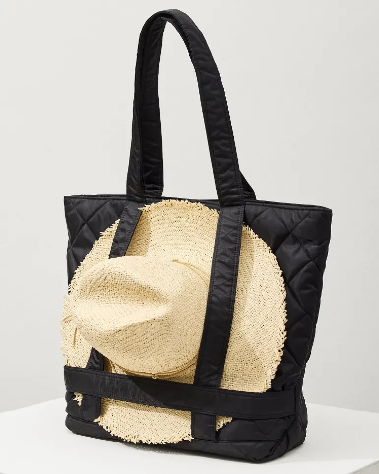 Flash Sale Tommy Bahama Quilted Traveler Bag Black