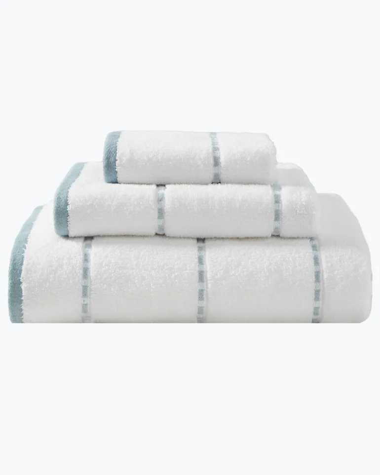 Clearance Tommy Bahama Ridley Blue 3-Piece Towel Set Steel Blue
