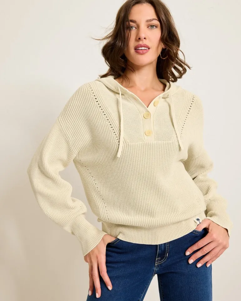 Fashion Tommy Bahama Salt Wash Hooded Sweater Bleached Sand
