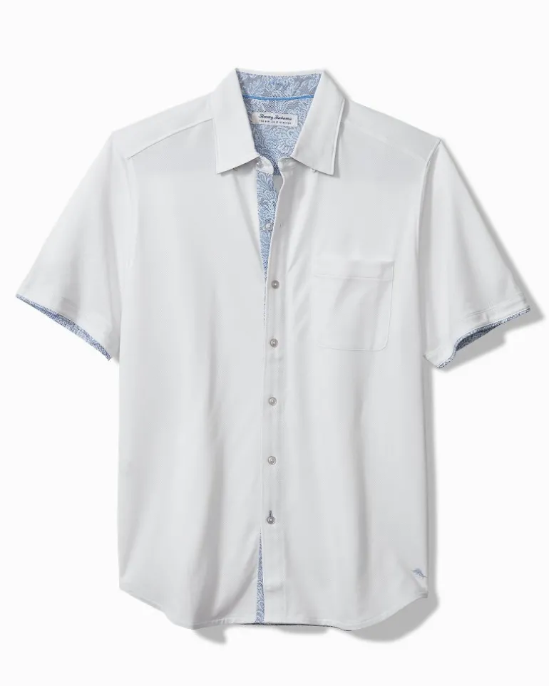 Fashion Tommy Bahama San Lucio Soiree Happy Hour Stretch Knit Shirt White