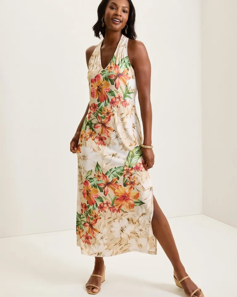 Shop Tommy Bahama Sandy Solar Bloom Maxi Dress Travertine