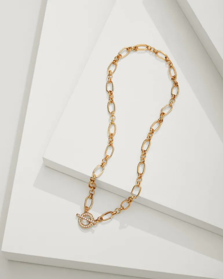 Flash Sale Tommy Bahama Sanibel Island Crystal Link Necklace Gold