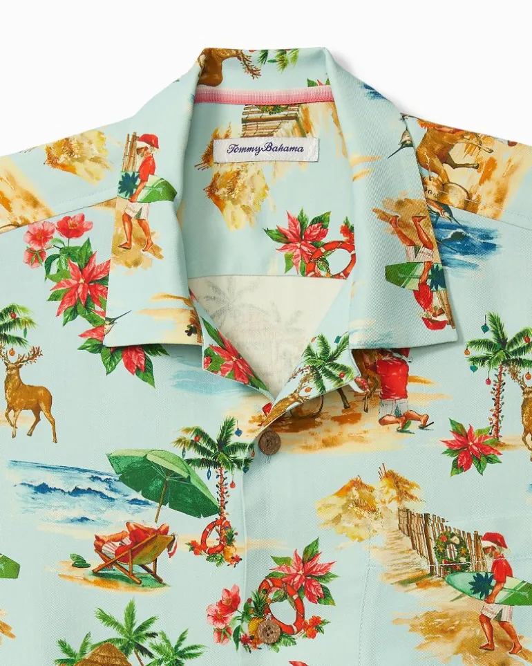Best Tommy Bahama Santa Shores Silk Camp Shirt Light Sky