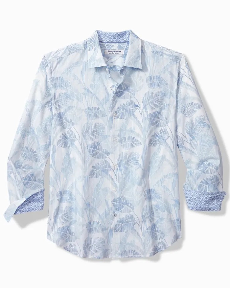 Sale Tommy Bahama Sarasota Stretch Misty Fronds IslandZone® Shirt Dew Drop