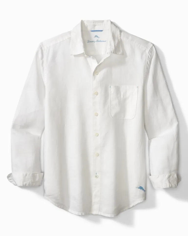 Best Tommy Bahama Sea Glass Breezer Linen Shirt White