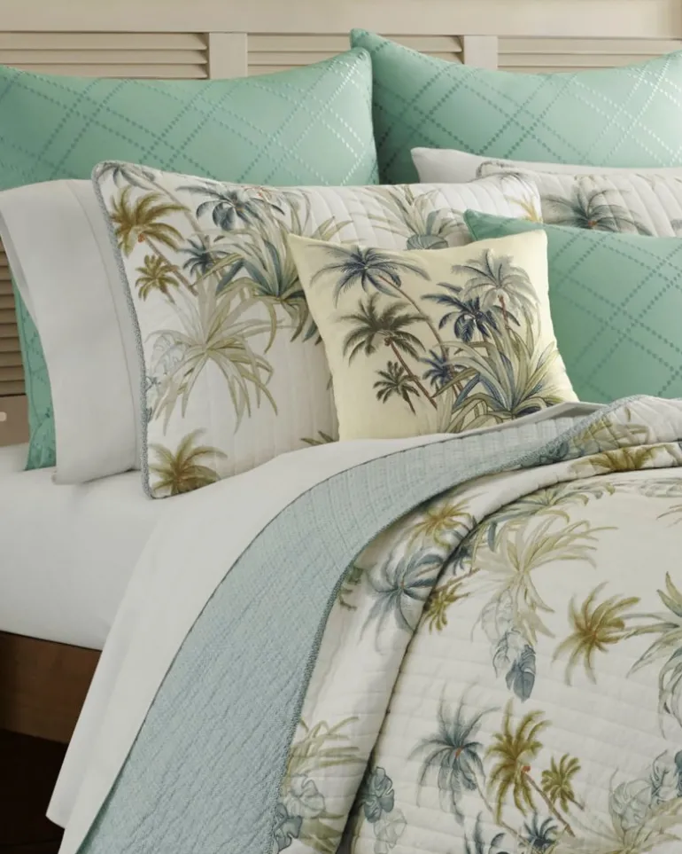 Clearance Tommy Bahama Serenity Palms King Quilt Blue