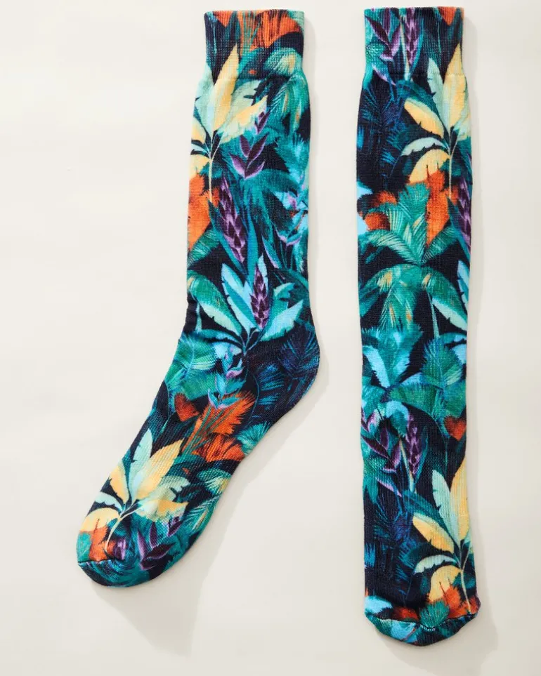 Flash Sale Tommy Bahama Shady Palms Socks Island Navy