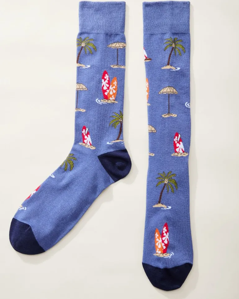 Online Tommy Bahama Shore Thing Socks Shell Grey
