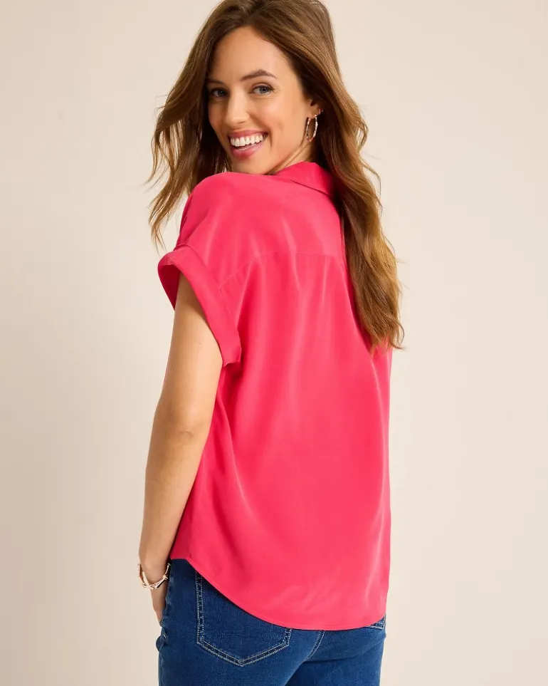 silk_dolman_camp_shirt_2.webp Clearance Tommy Bahama Silk Dolman Camp Shirt Raspberry Hibiscus