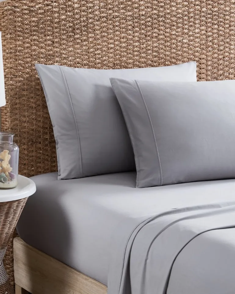 Clearance Tommy Bahama Solid 4-Piece King Sheet Set Dove Grey