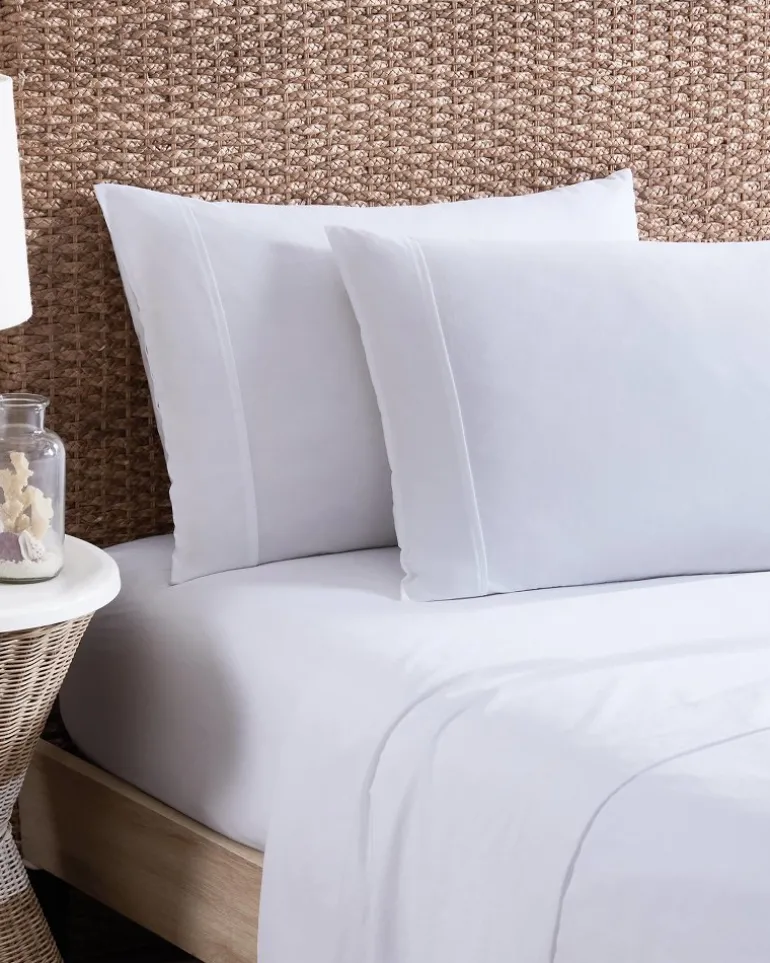 Sale Tommy Bahama Solid 4-Piece King Sheet Set White