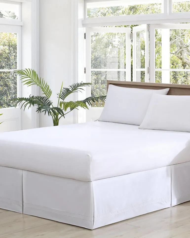 Cheap Tommy Bahama Solid Tailored King Bed Skirt White