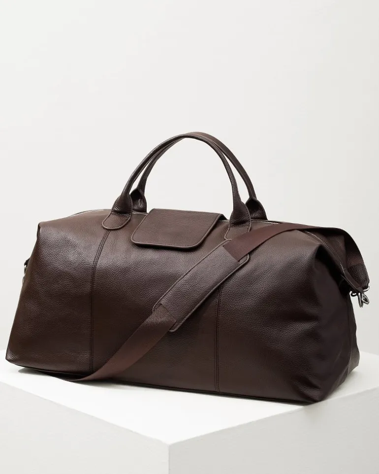 Store Tommy Bahama Stanford Leather Duffel Bag Brown