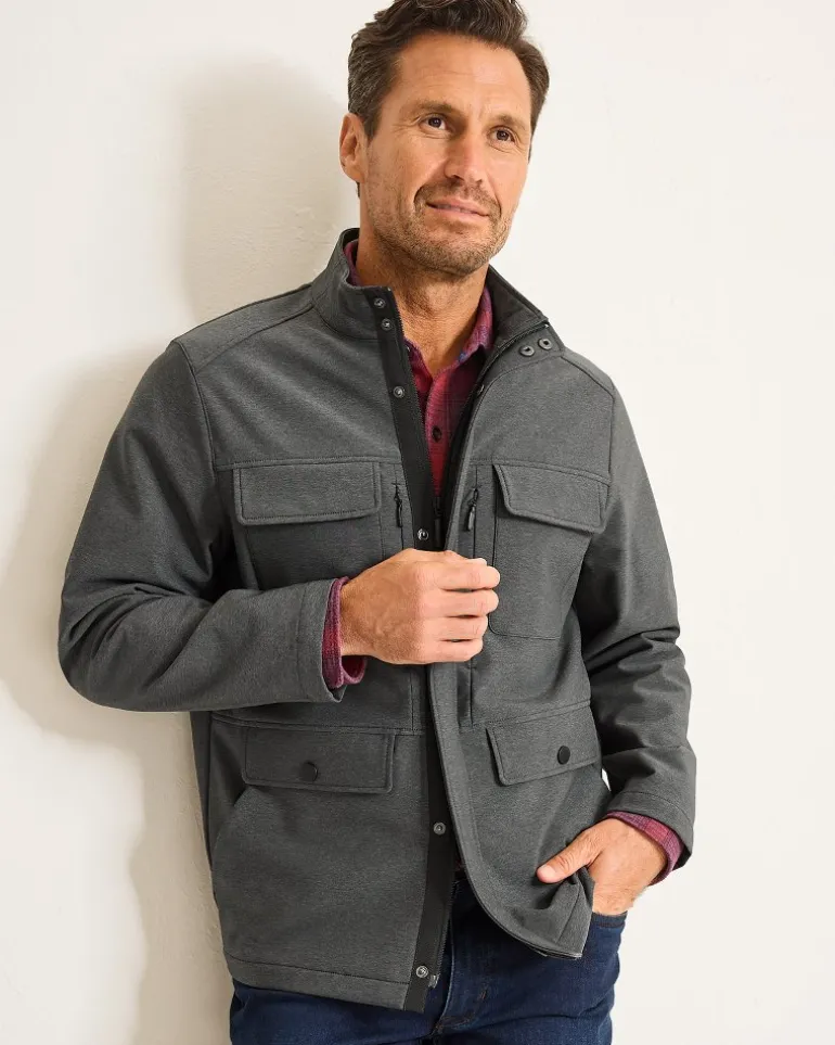 Flash Sale Tommy Bahama Stanley Park Softshell Field Jacket Coal