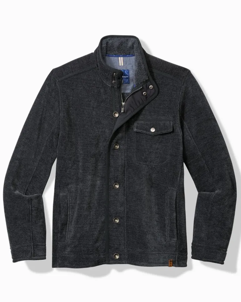 Online Tommy Bahama Sumner Fleece Shirt Jacket Navy