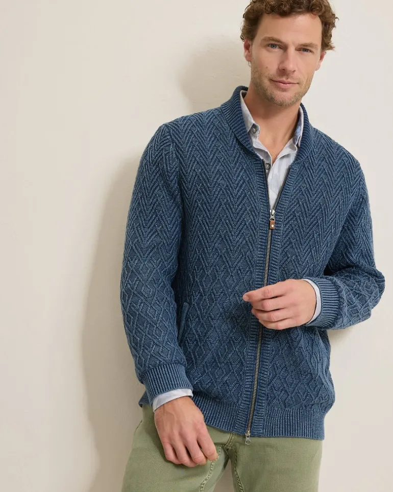 Shop Tommy Bahama Sunbreak Full-Zip Sweater Coastline