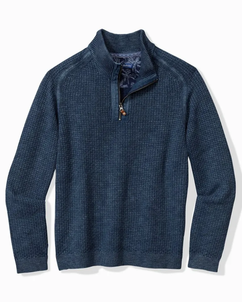 Outlet Tommy Bahama Sunbreak Half-Zip Sweater Coastline