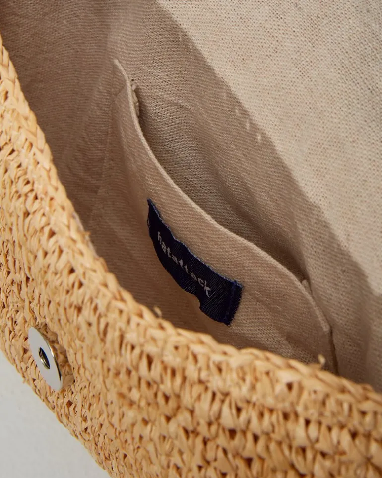 Store Tommy Bahama Sunburst Raffia Clutch Natural