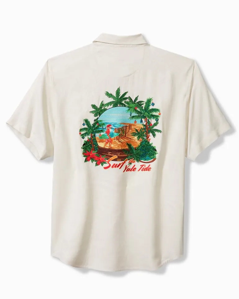 Fashion Tommy Bahama Surf the Yule Tide Silk Camp Shirt Continental