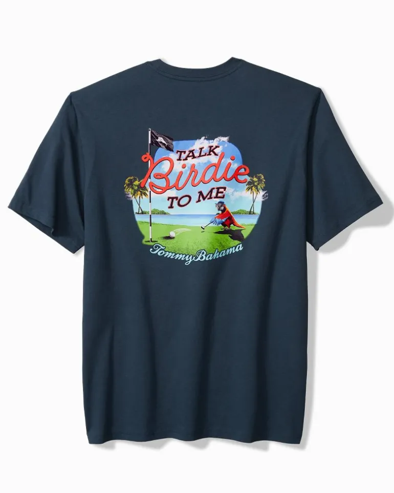 Shop Tommy Bahama Talk Birdie to Me Graphic Pocket T-Shirt Navy