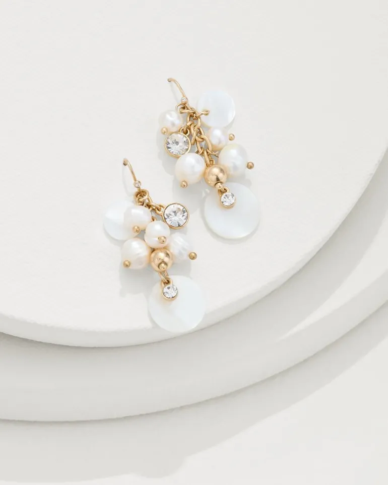 Discount Tommy Bahama Tidal Treasure Pearl Shaky Drop Earrings Gold